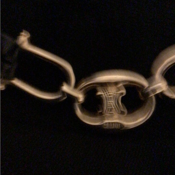 CELINE PARIS WOOL SKIRT WITH LEATHER ACCENT SZ 46 # wool - Picture 7 of 11